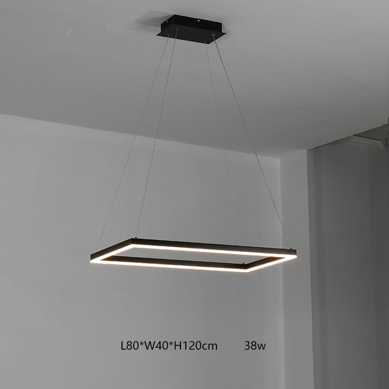 Square Modern LED Pendant Lights