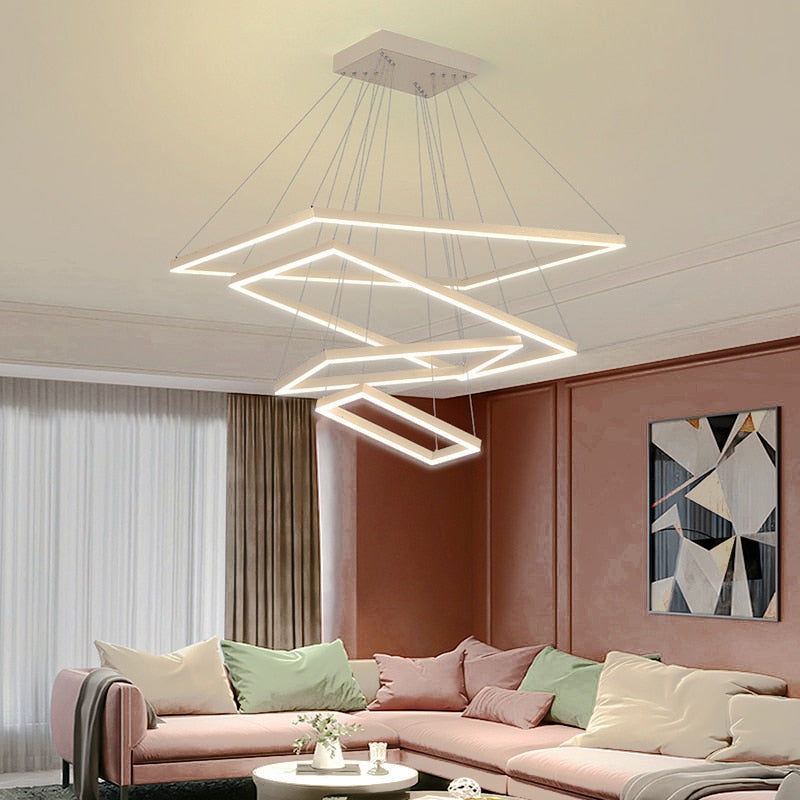 Square Modern LED Pendant Lights