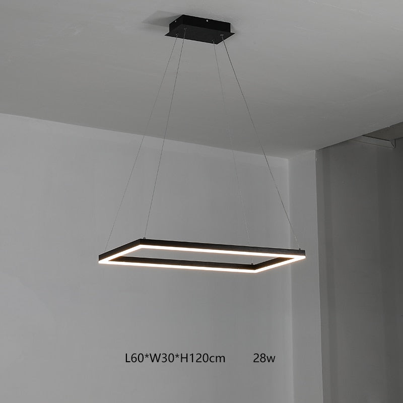 Square Modern LED Pendant Lights