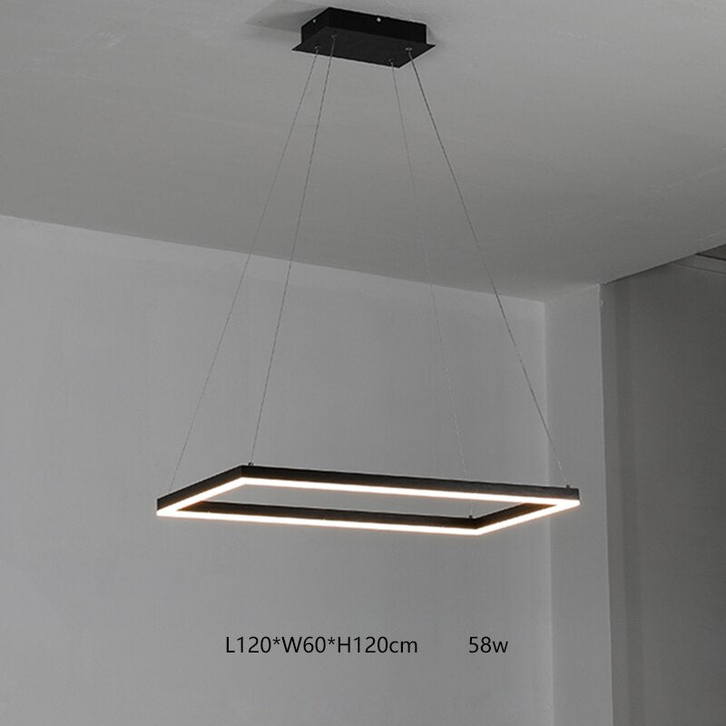 Square Modern LED Pendant Lights