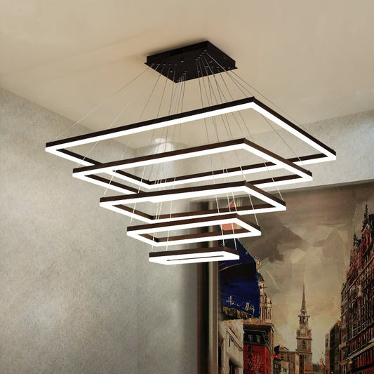 Square Modern LED Pendant Lights