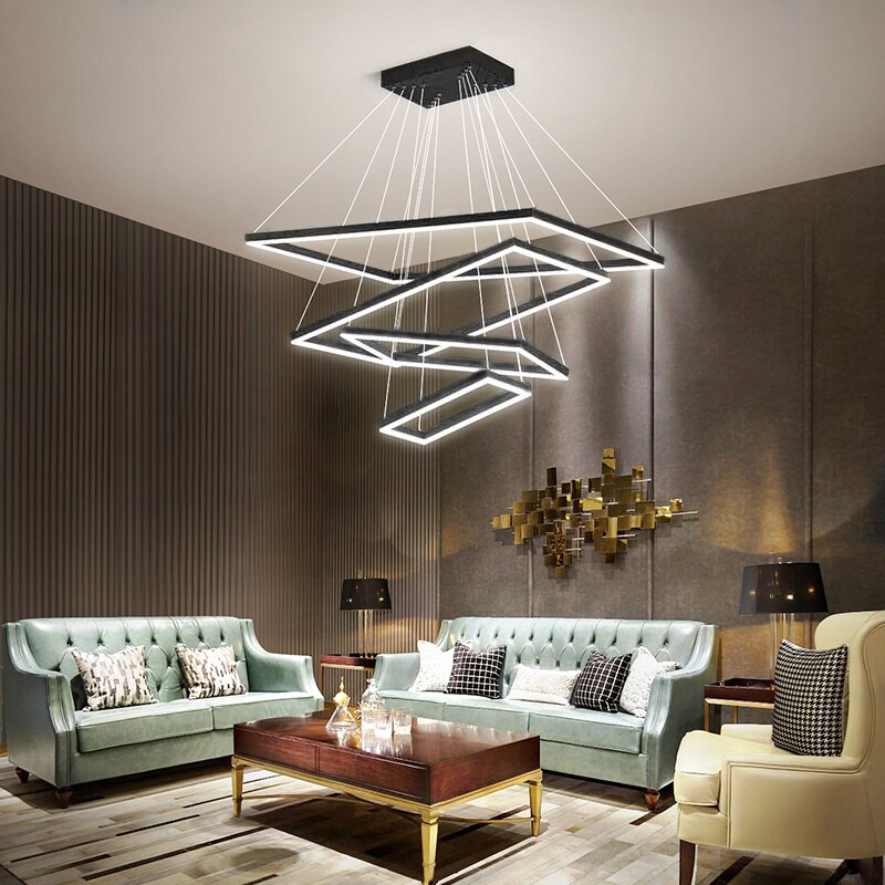Square Modern LED Pendant Lights