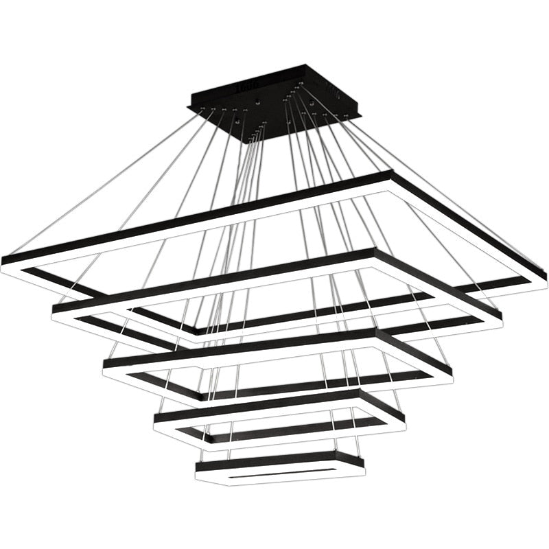 Square Modern LED Pendant Lights