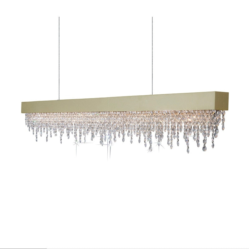 Rectangle Modern Black Chandelier