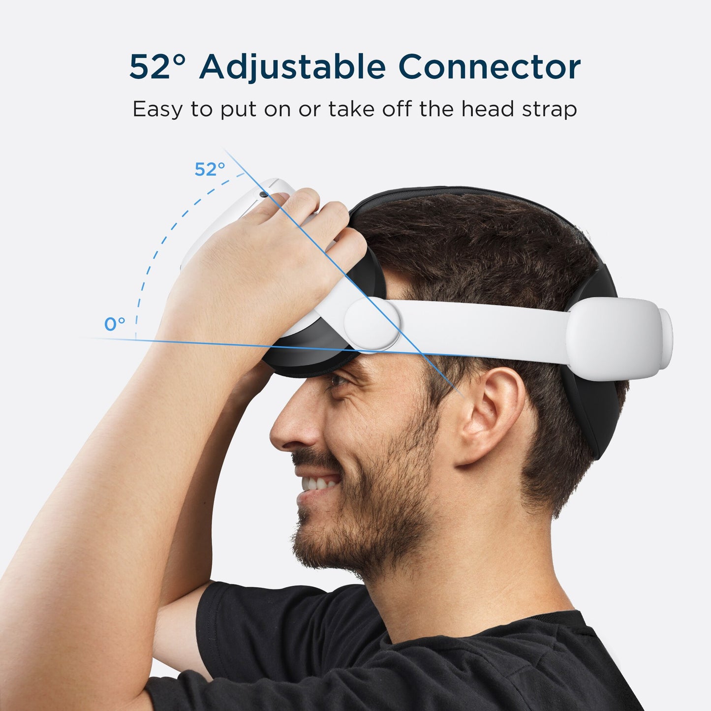 KIWI design For Oculus Quest 2 Elite Strap Adjustable Head Strap Increase Supporting Improve Comfort-Virtual For VR Accessories