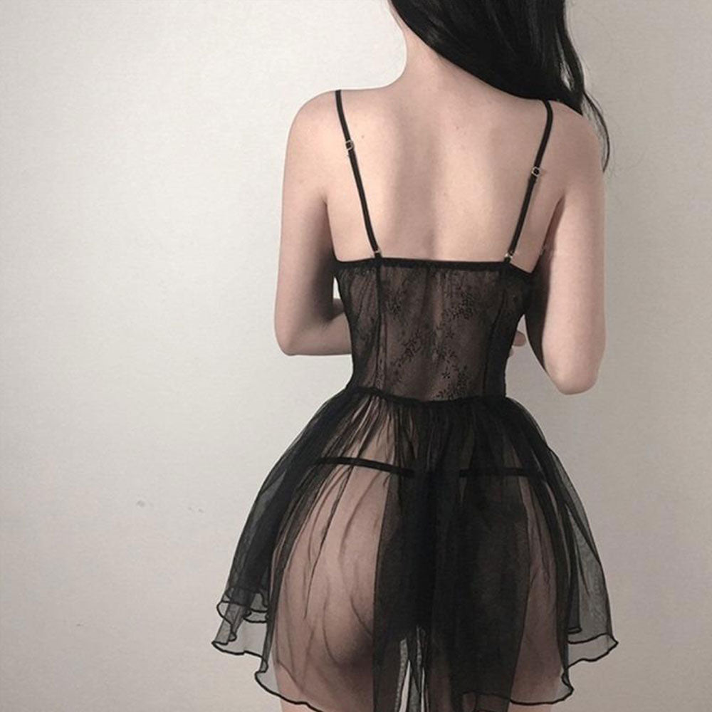 Sexy Lingerie Transparent Pajamas Nightdress