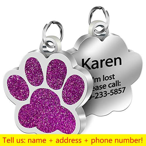 Personalized Dog Cat Tags Engraved