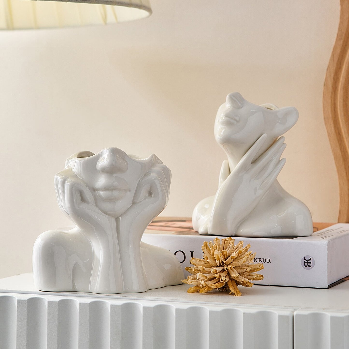 ceramic vase sculptures figurines for interior