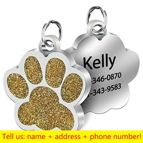 Personalized Dog Cat Tags Engraved