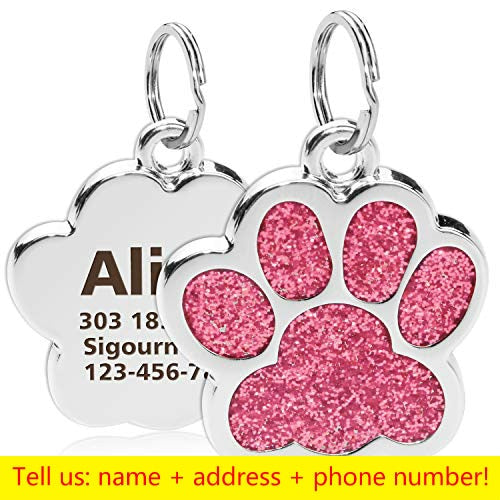 Personalized Dog Cat Tags Engraved