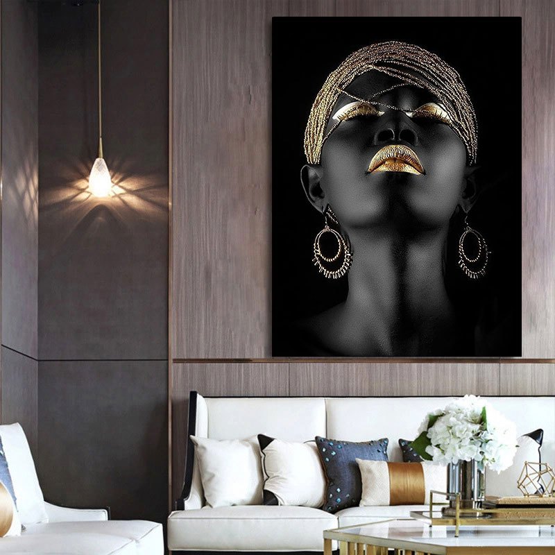 1pc Black Art Canvas Painting Posters