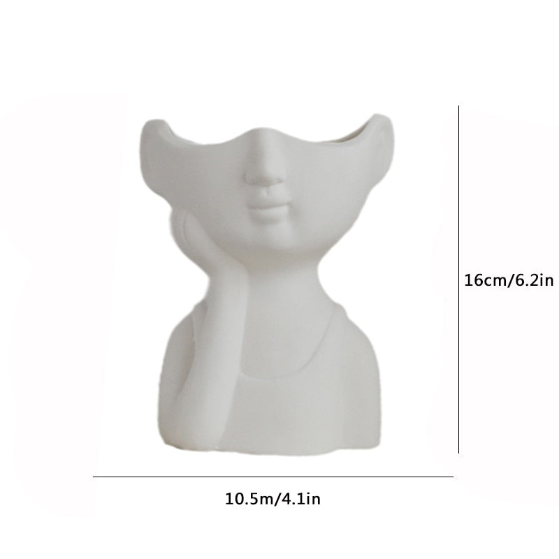 ceramic vase sculptures figurines for interior