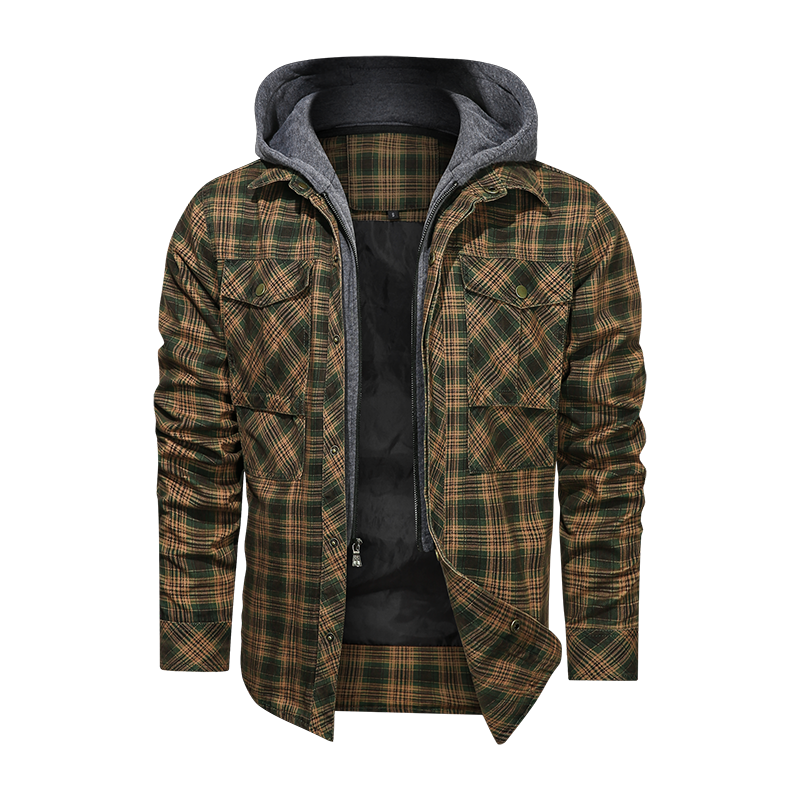 Men Warm Jacket Fleece Thick Autumn Winter Detachable Hoodies Jackets Men Slim Fit Men Clothing