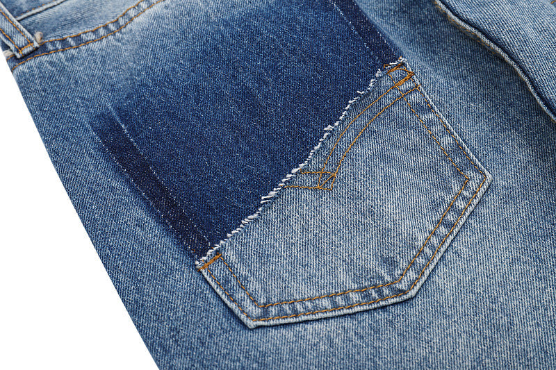 Fashion Heavy Industry Destroys Stitching Slim-fit Jeans