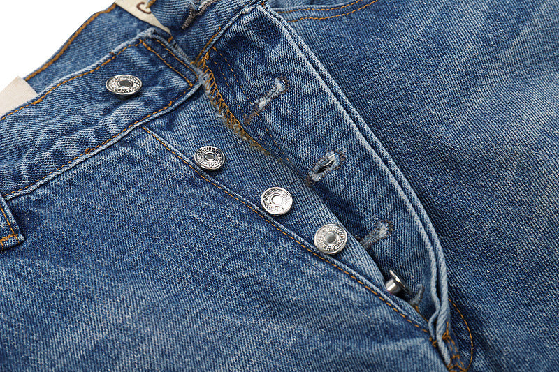 Fashion Heavy Industry Destroys Stitching Slim-fit Jeans